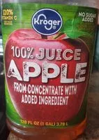 Mängden socker i Kroger 100% Apple Juice