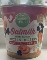 Mängden socker i Oatmeal non-dairy frozen dessert peanut butter chip