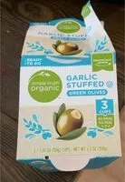 Mängden socker i Garlic stuffed green olives