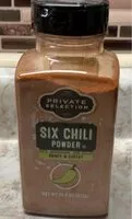 Mängden socker i Six chili powder