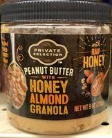 Mängden socker i Peanut Butter with Honey Almond Granola