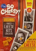 Mängden socker i So Cheesy! Original Baked Cheese Bits Crackers