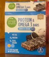 Mängden socker i Protein and omega three bars