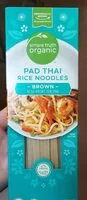 Mängden socker i Pad thia rice noodles brown