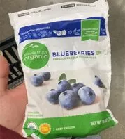 Mängden socker i Organic blueberries