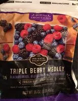 Mängden socker i Triple berry medley