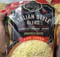 Mängden socker i Itailan style blend shredded cheese