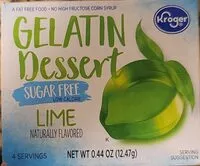 Mängden socker i Gelatin dessert