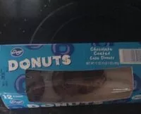 Mängden socker i chocolate coated cake donuts