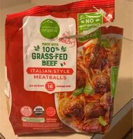Mängden socker i 100% grass fed beef italian style meatballs