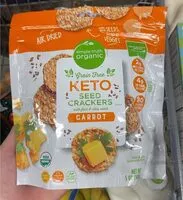 Mängden socker i Grain Free Keto Seed Crackers with flax & chia seeds