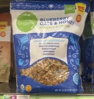 Mängden socker i Blueberry oats and honey granola clusters