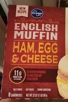 Mängden socker i English muffin ham egg and cheese