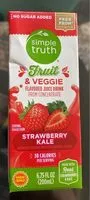Mängden socker i Fruit & Veggie flavored juice drink from concentrate