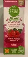 Mängden socker i Fruit & Veggie flavored juice drink