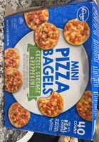 Mängden socker i Mini pizza bagels-cheese, sausage, and pepperoni