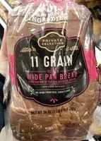 Mängden socker i Wide pan bread