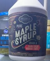 Mängden socker i Pure maple syrup