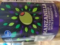 Mängden socker i Manzanilla Olives Stuffed with Pimiento