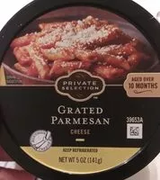 Mängden socker i Grated parmesan cheese