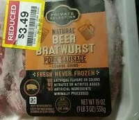 Mängden socker i Beer Bratwurst