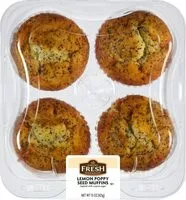 Mängden socker i Lemon poppyseed muffins