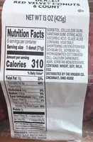 Mängden socker i Glazed red velvet donuts