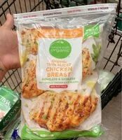 Mängden socker i Organic thin sliced chicken breast