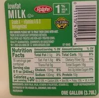 Mängden socker i Lowfat Milk 1%