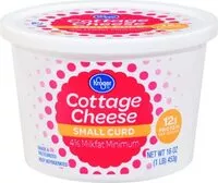 Mängden socker i Milkfat small curd cottage cheese