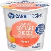 Mängden socker i Carbmaster peach low fat cottage cheese