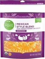 Mängden socker i Mexican style blend finely shredded cheese