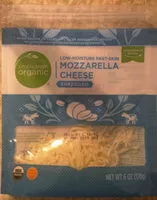 Mängden socker i Mozzarella shredded cheese
