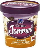 Mängden socker i Deluxe Jammed Dairy Dessert, Caramel Candy Crunch