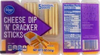 Mängden socker i Cheese dip 'n' cracker sticks