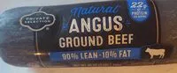 Mängden socker i Angus Ground Beef 90% Lean