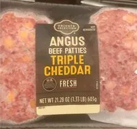 Mängden socker i Angus beef patties triple cheddar