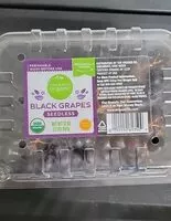 Mängden socker i Organic Black Grapes Seedless