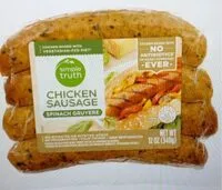 Mängden socker i Simple truth simple gruyere chicken sausage