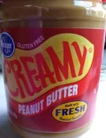 Mängden socker i Kroger, creamy peanut butter, peanut