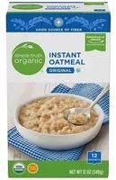 Mängden socker i Instant Oatmeal, Original