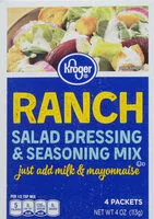 Mängden socker i Ranch salad dressing & seasoning mix