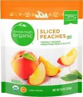 Mängden socker i Frozen sliced peaches