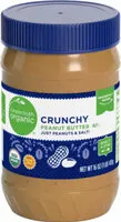 Mängden socker i Crunchy peanut butter