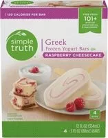 Mängden socker i Raspberry cheesecake greek frozen yogurt bars