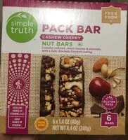 Mängden socker i Pack Bar cashew cherry