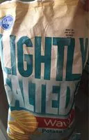 Mängden socker i Lightly salted wavy potato chips