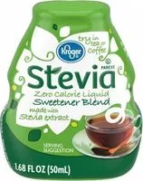 Mängden socker i Stevia zero calorie liquid sweetener blend