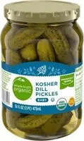 Mängden socker i Kosher whole baby dill pickles