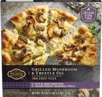 Mängden socker i Grilled mushroom & truffle oil thin crust pizza